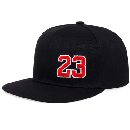 Unisex Number 23 Embroidery Hip Hop Hat