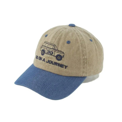 Summer Vintage Baseball Cap Kids Washed Cotton Denim