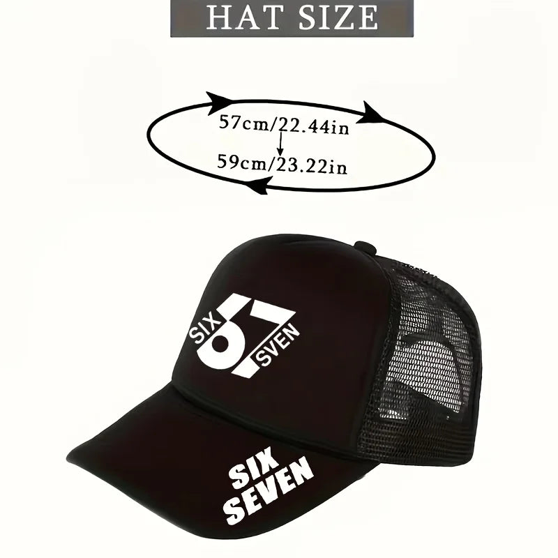 1/2PC Six Seven 67 Digital Mesh Hat