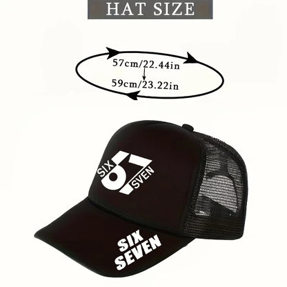 1/2PC Six Seven 67 Digital Mesh Hat