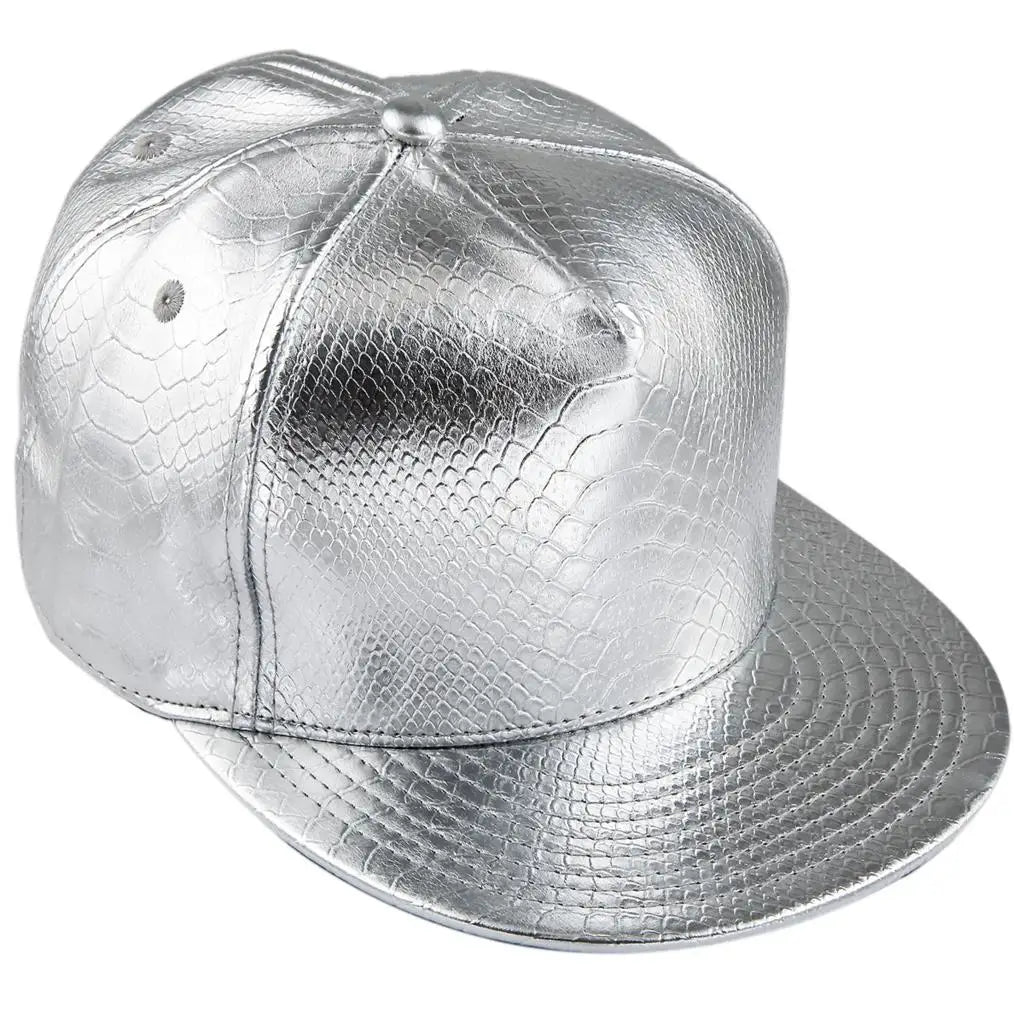Hip Hop Caps Men Women PU Leather Adjustable