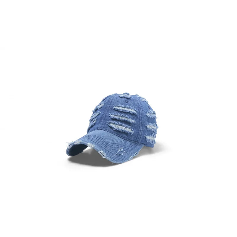 Retro Washed Distressed Baseball Cap Women