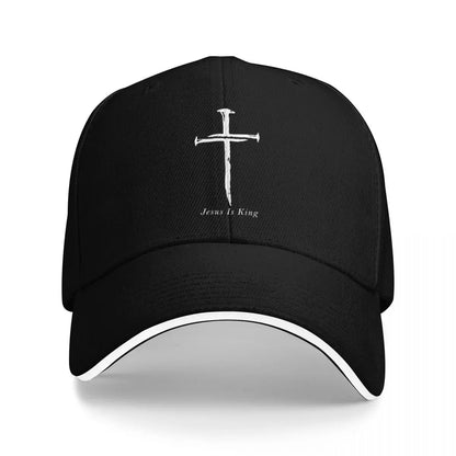 Jesus Cross Three Nails Christian Vintage 1 Cross 3 nails 4 Baseball Cap Icon Gentleman Hat Hats