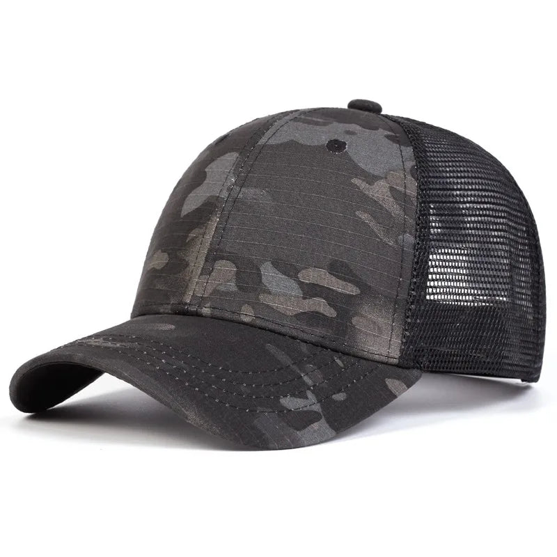 Unisex Camouflage Mesh Baseball Caps Net Caps