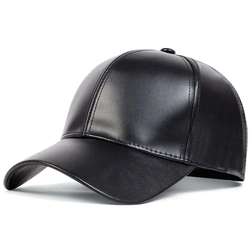 PU Leather Baseball Cap, Spring And Autumn Styles
