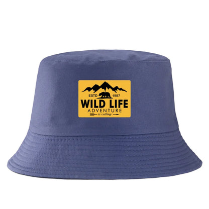 Wild Life Printed Reversible Bucket Hat Woman Man