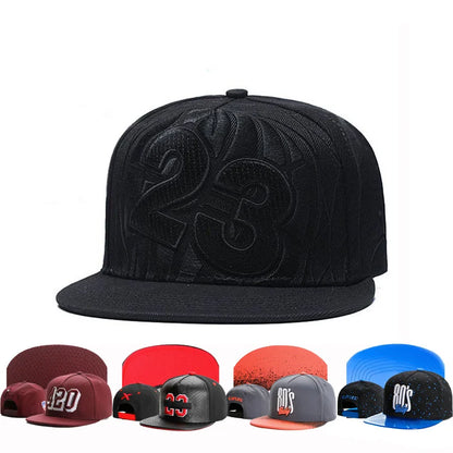 Spring Brand 23 Leather Black Cap Baseball Cap Men Women HipHop Knight Snapback Hat Adult Outdoor Casual