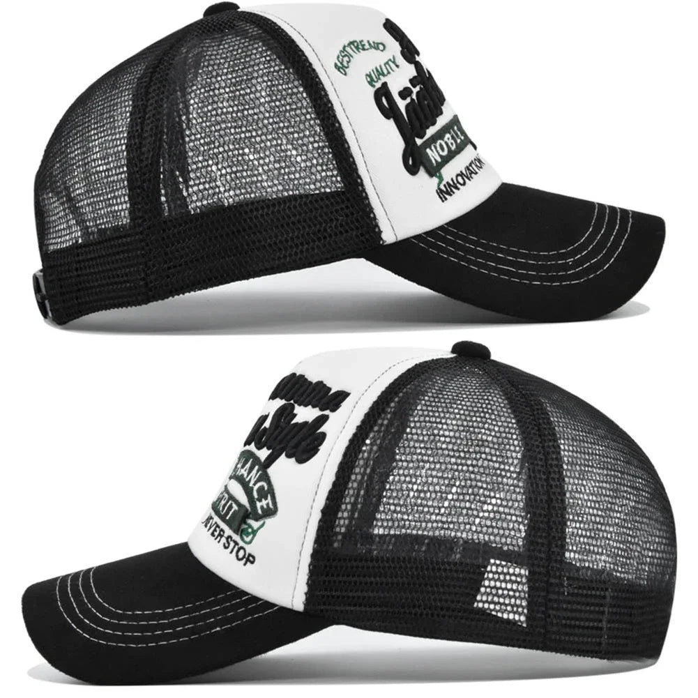 Outdoor Letter Three-Dimensional Embroidered Cotton Baseball Cap