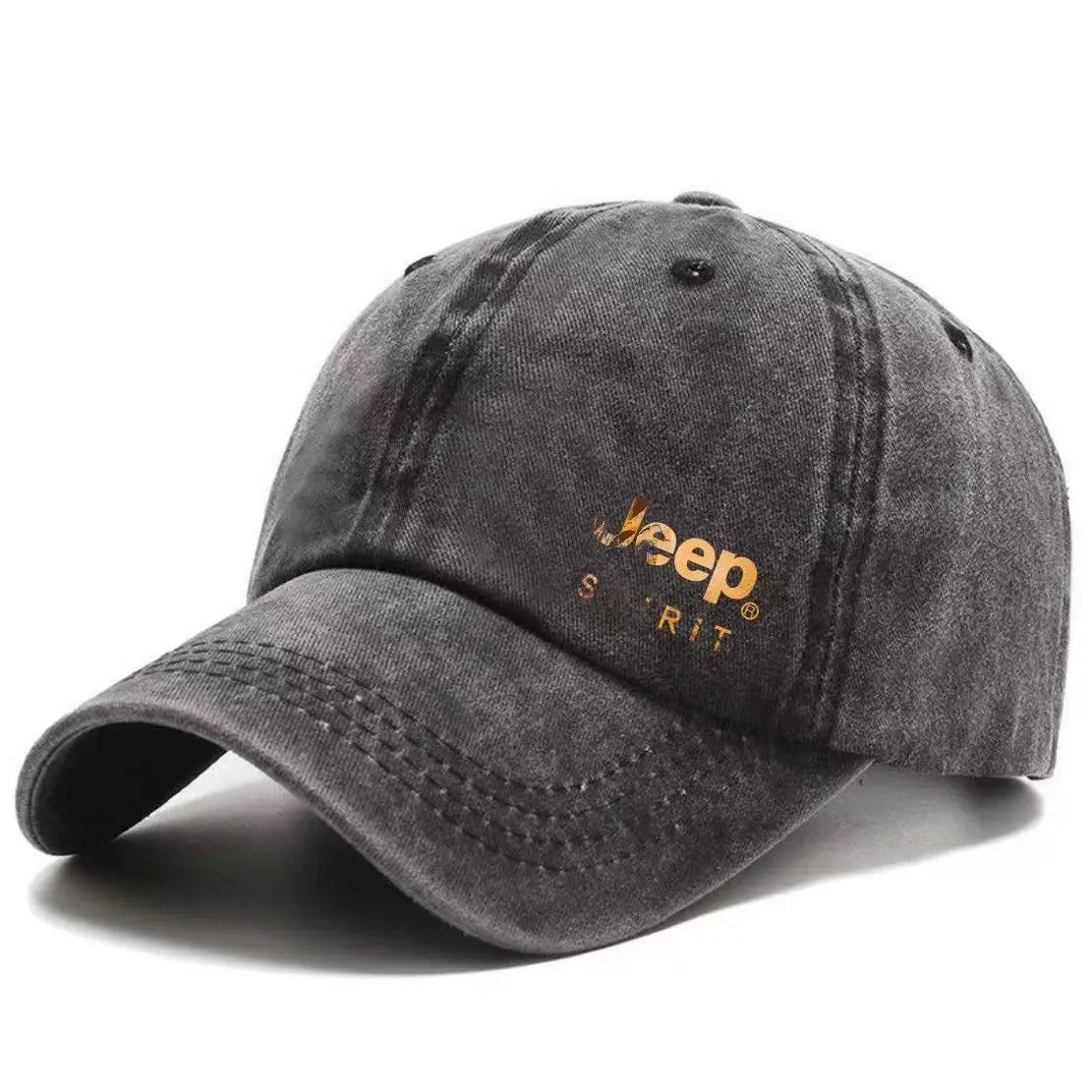 Jeep 2026 New Hat Trend Brand Aged Washed Cotton Soft-Top Baseball Caps