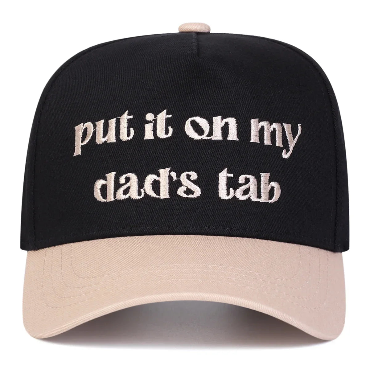 Unisex Put It Oh My Dad's Tab Embroidery Baseball Caps