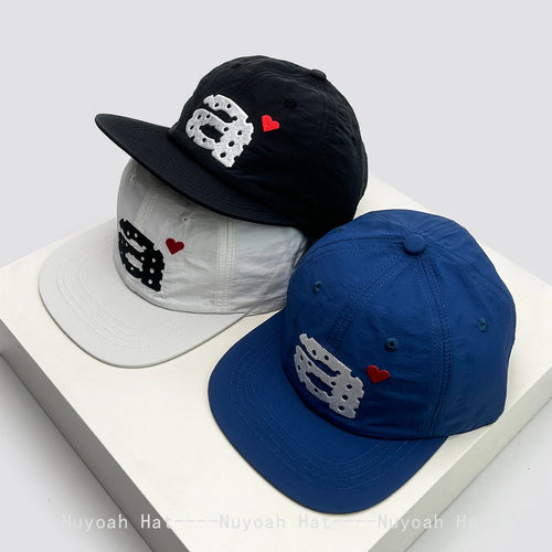 Korean Embroidered A Letter Love Baseball Hats