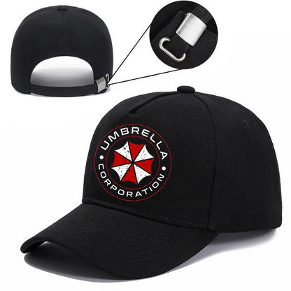 Umbrella Corporation Circular Baseball Cap resident Evils Biohazard Adjustable Hat Black Casual Sun Cap
