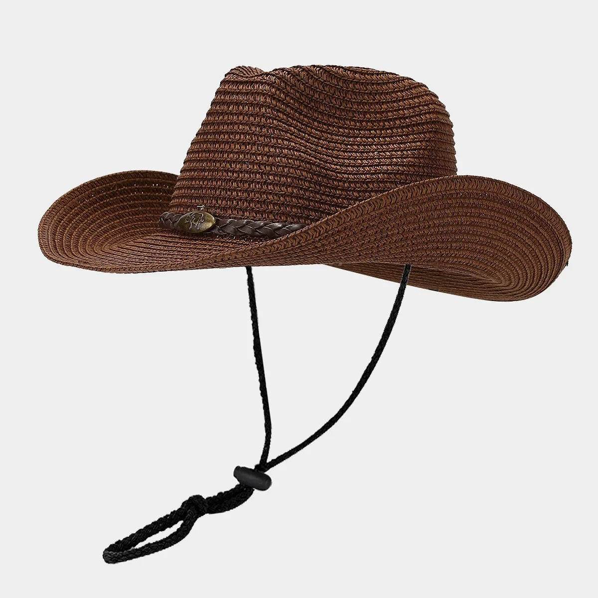 Summer UPF50+ Wide Brim Sun Hat Outdoor Western Cowboy Fisherman Cap