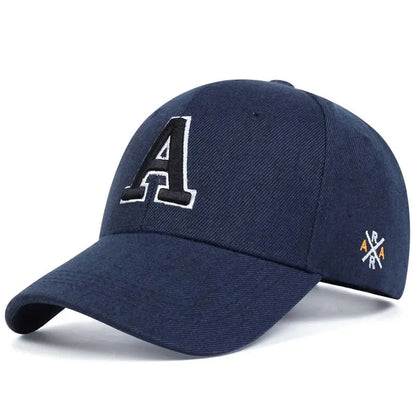 Unisex A Letter Side Ar Embroidery Baseball Caps
