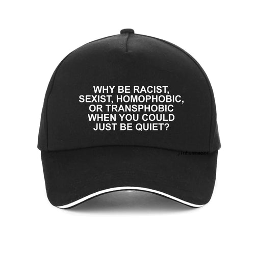 Why Be Racist Frank Summer Breathable Baseball Caps