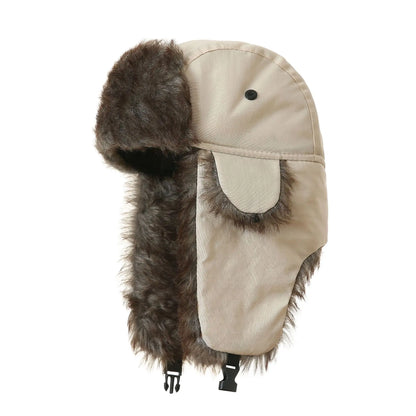 Waterproof Ski Hat Bomber Cap Russian Warm Ear Protectors Hats