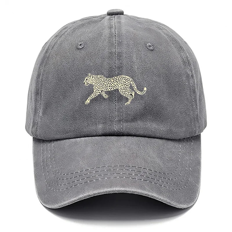 Cheetah-Style Printed Baseball Cap, Men Fashion Hat