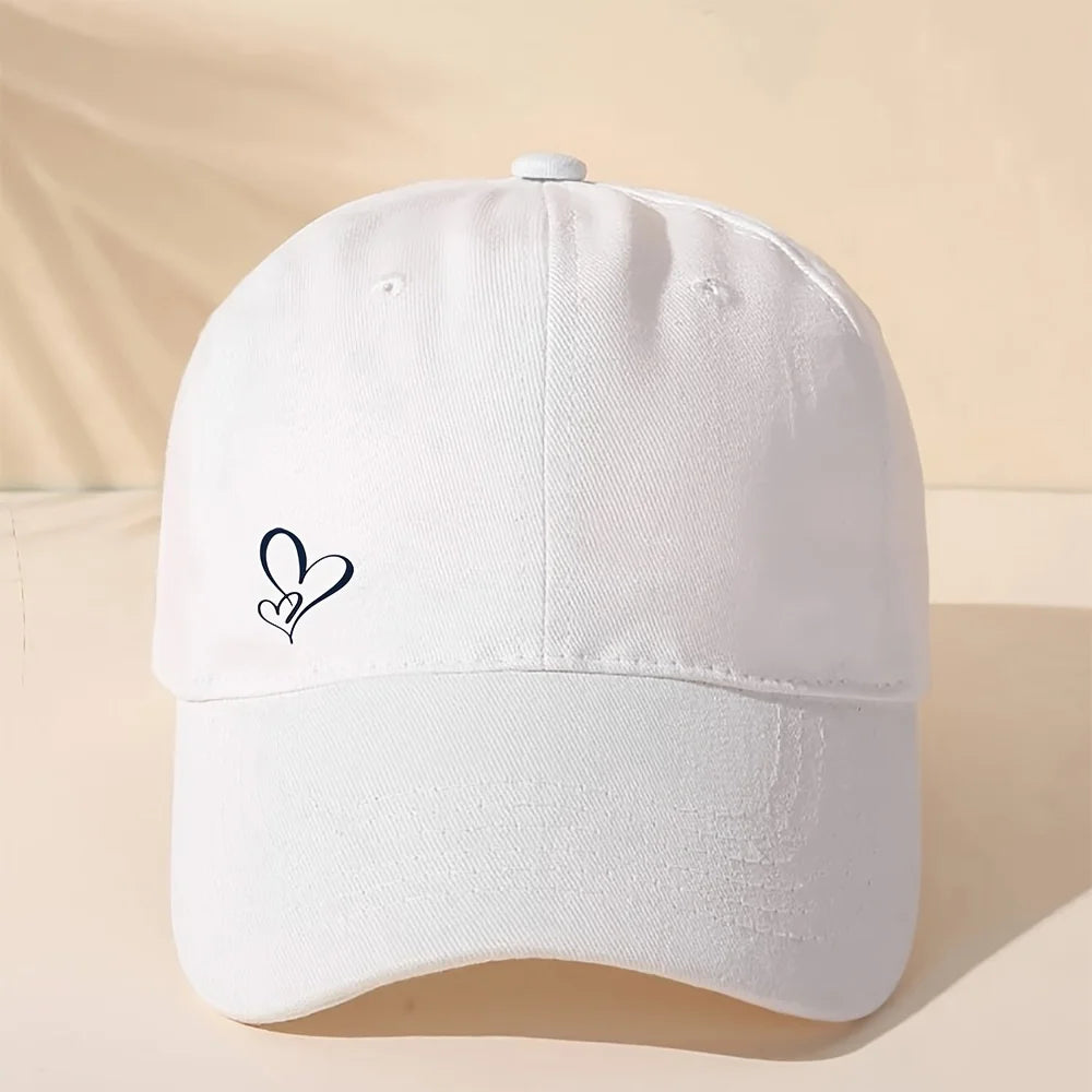 1 Piece of Love-themed Printed Baseball Cap A Fashionable Hat Suitable for Both Men and Women