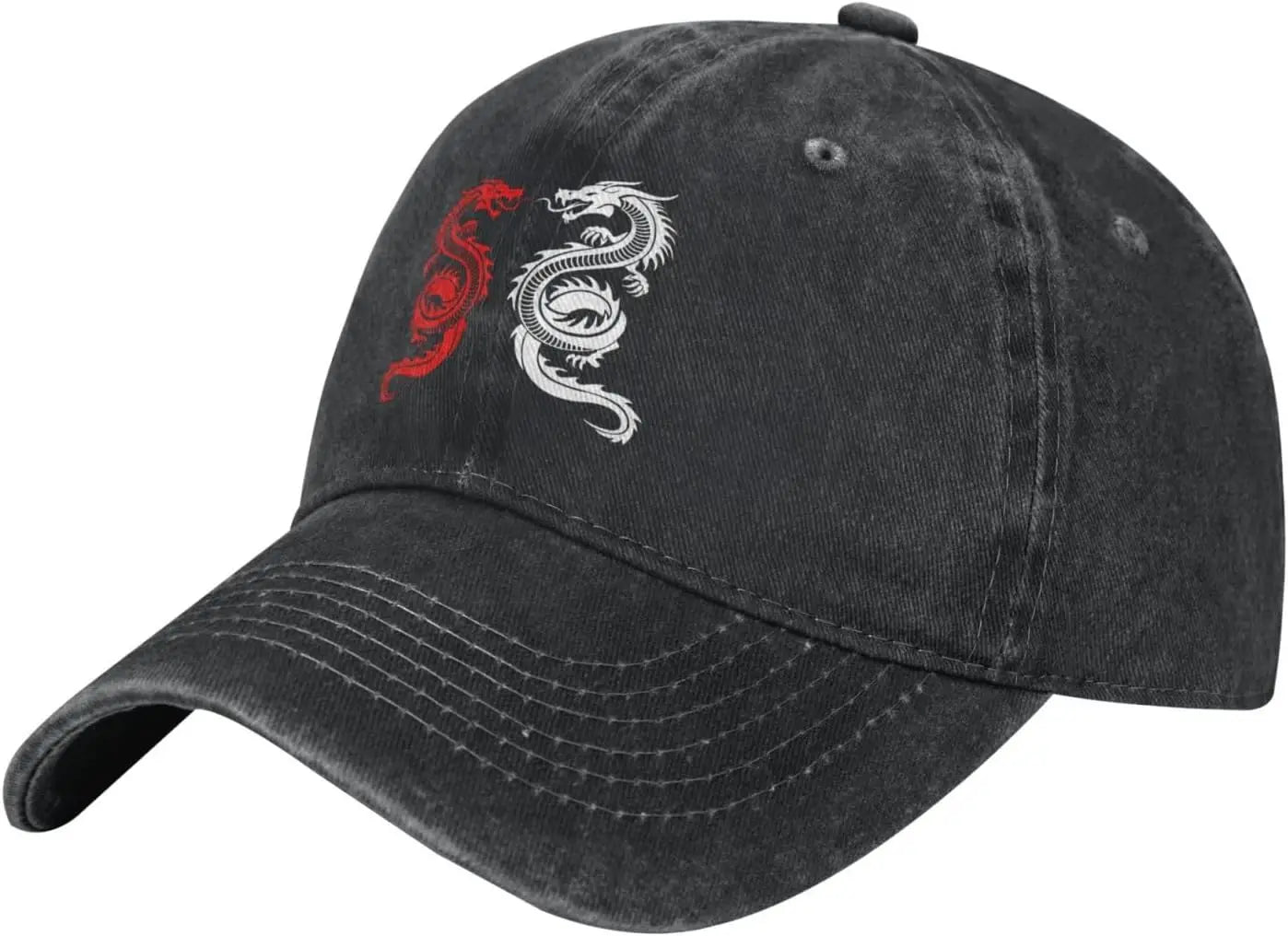 Yin Yang Dragon Baseball Cap