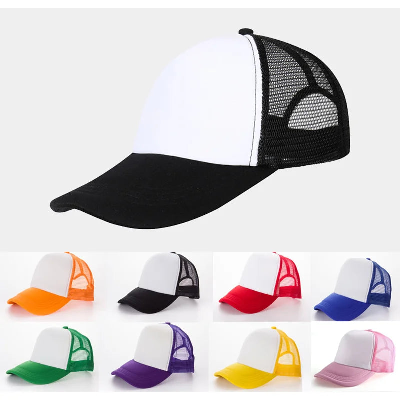 1 PCS Unisex Cap Casual Plain Mesh Baseball Cap For Women Men