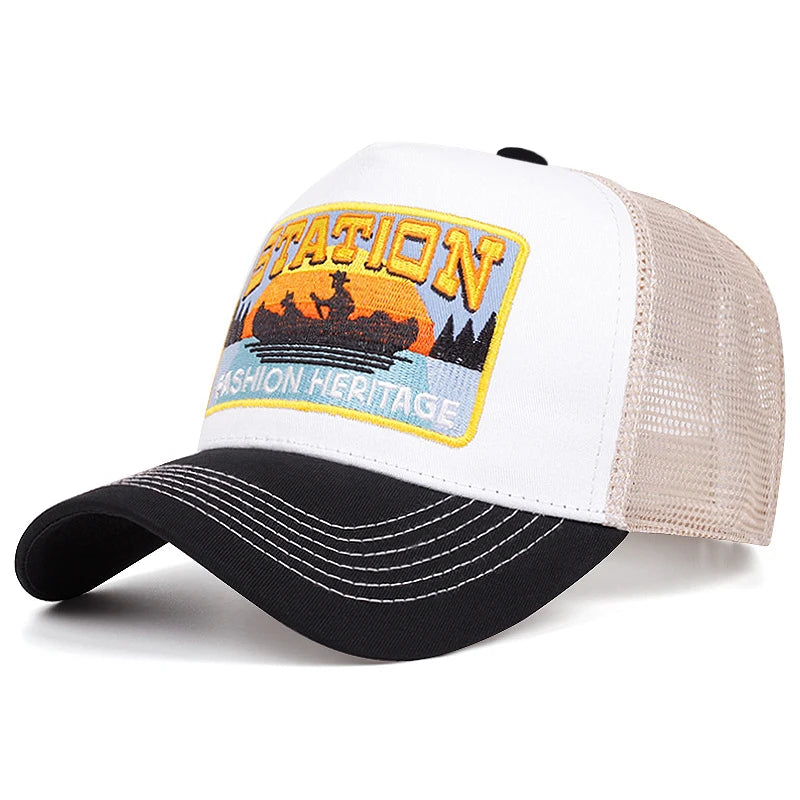 Station Small Boat Personalized Truck Hat Street Dance HipHop Hat