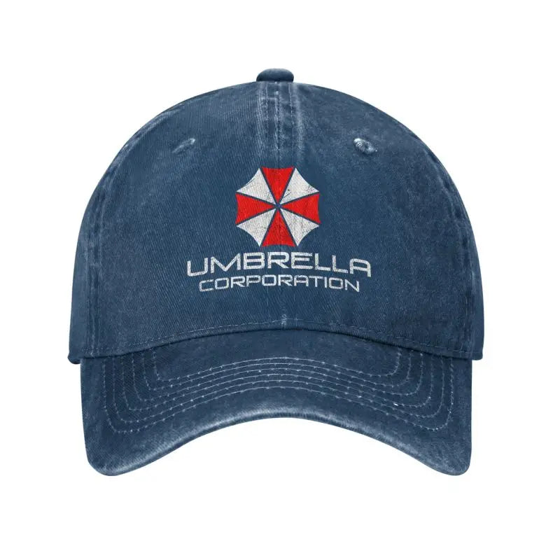 Umbrella Corporation Baseball Cap Men Women Baseball Caps Retro Distressed Denim Snapback