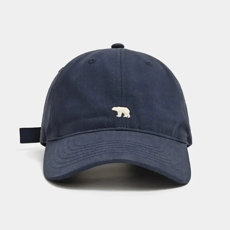 Cartoon Polar Bear Embroidery Baseball Cap For Women Men