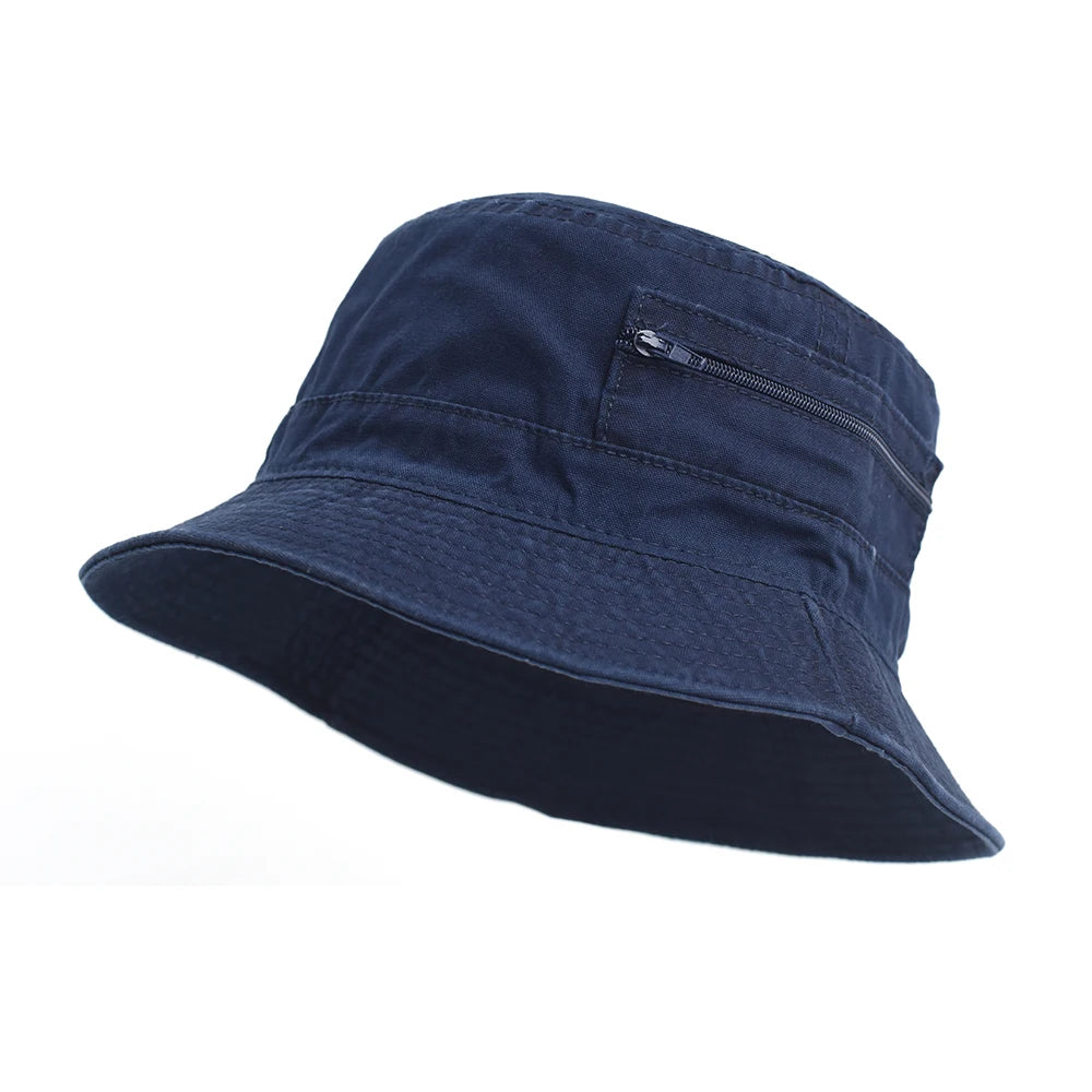 Spring Summer Washed Cotton Mesh Breathable Bucket Hats