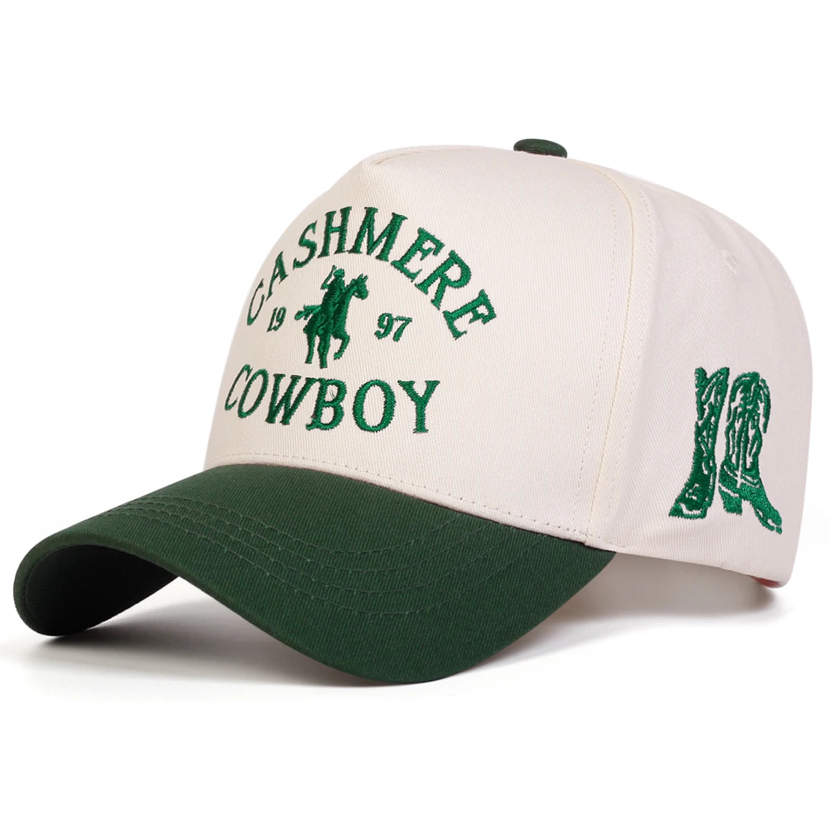 Unisex COWBOY Letter Embroidery Baseball Caps Adjustable Casual Hats Sunscreen Hat Sports Cap