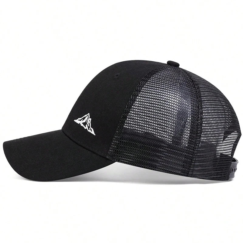 Unisex Mountain Range Embroidery Baseball Net Caps Spring and Summer