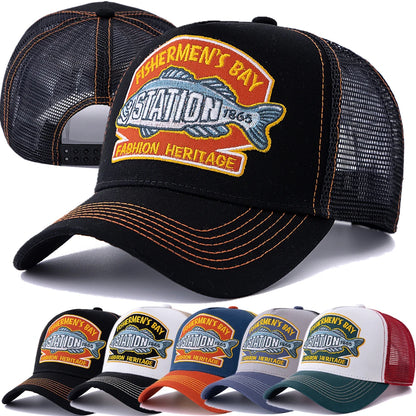 Unisex Summer Fishing Cap Breathable Mesh Baseball Hat Men Women