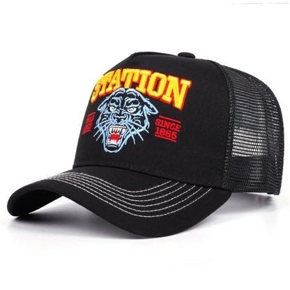 Unisex Summer Fishing Cap Breathable Mesh Trucker Hat Men Women