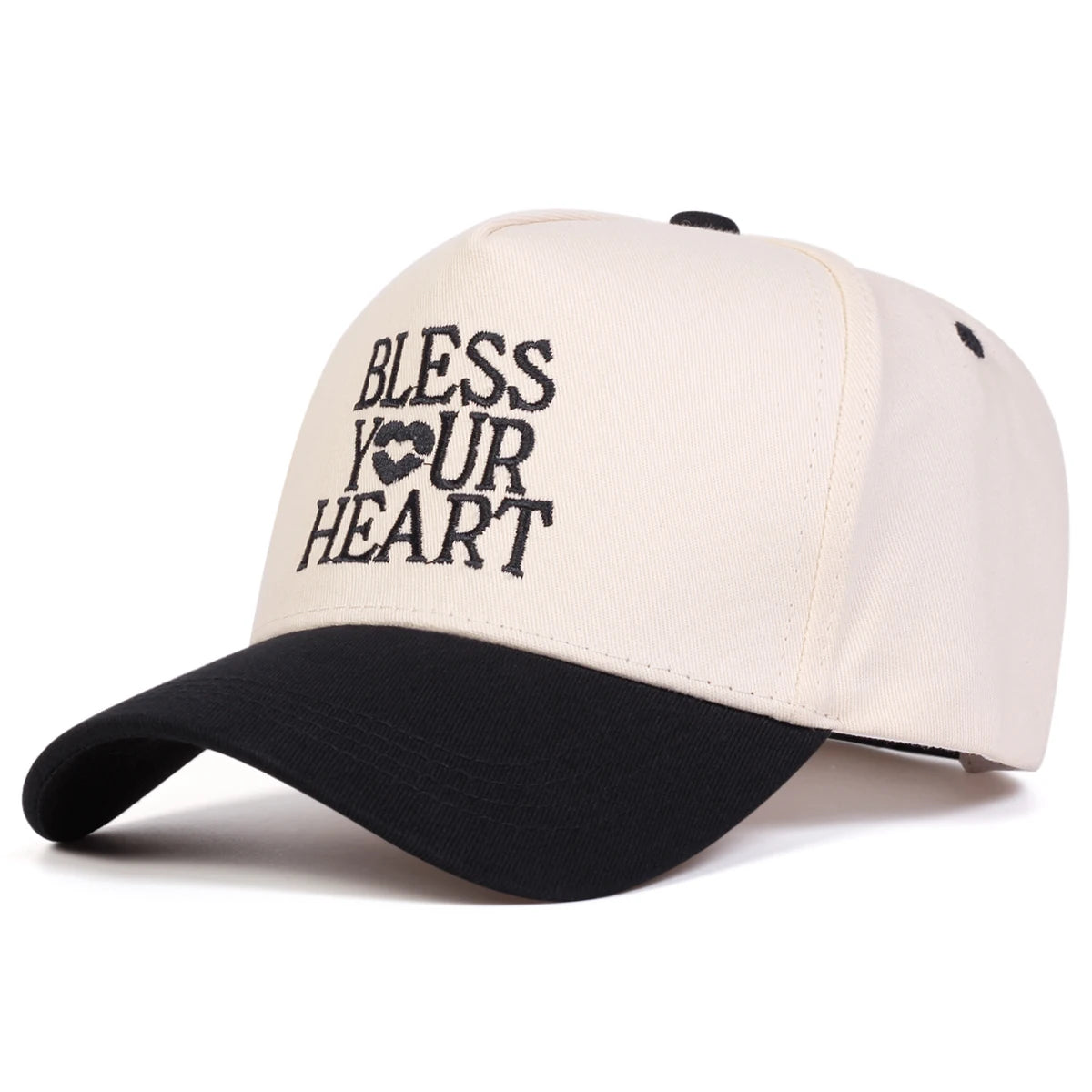 Unisex Bless Your Heart Letter Embroidery Baseball Caps Spring and Autumn