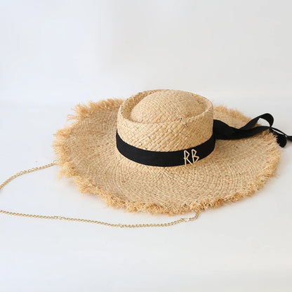 Ladies Party Wedding Dress Hats Travel Beach Sun Hat Chapeau Femme