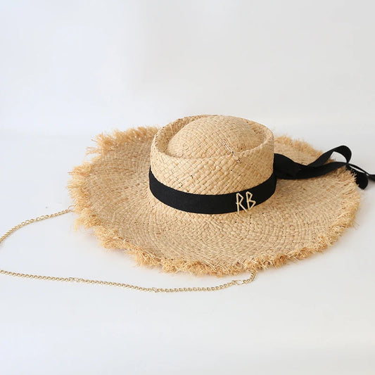 Ladies Party Wedding Dress Hats Travel Beach Sun Hat Chapeau Femme