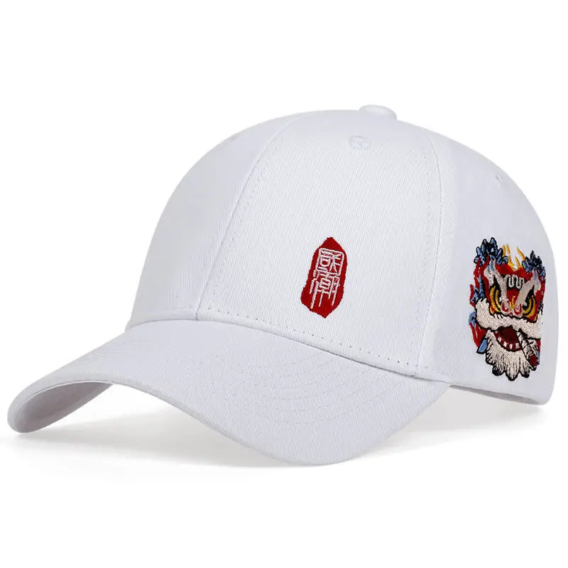 Fashion Baseball Cap Chinese Style Embroidery Sun Caps for Men Women