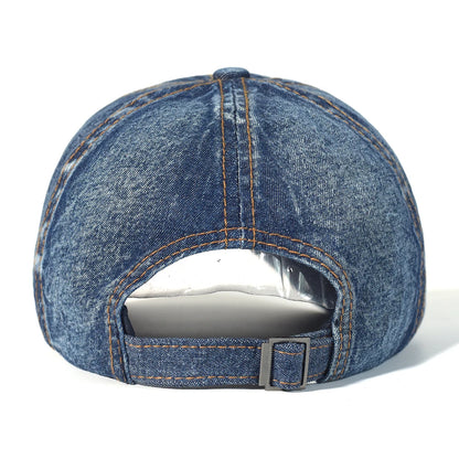 Vintage Washed Cotton Baseball Cap Men Women Denim Dad Hat