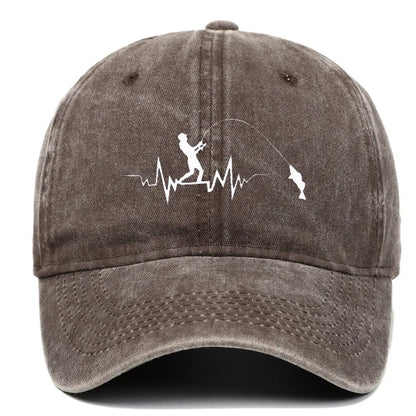Fashion Fishing Pattern Design Embroidery Baseball Cap
