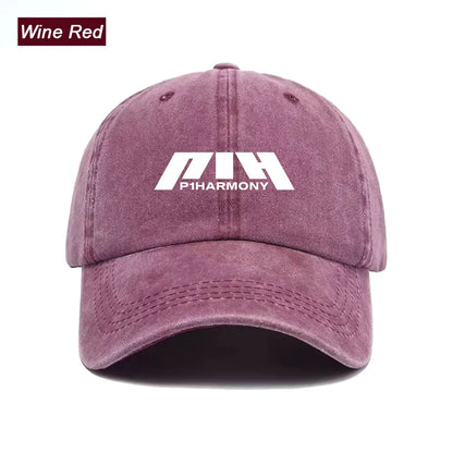 Baseball Cap Washed Printed Trucker Style Unisex