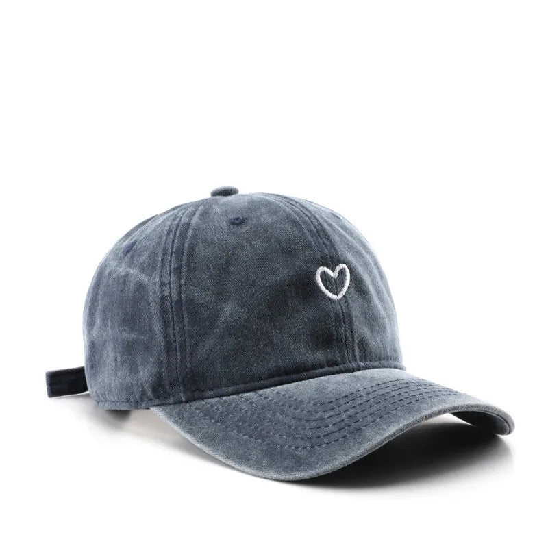 Four Seasons Cotton Love Embroidery Casquette Baseball Cap