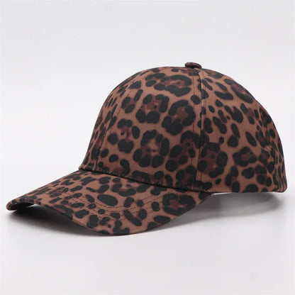 Unisex European American Fashion Leopard Print Baseball Cap