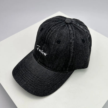 Retro Men Women Baseball Hats Cotton Embroidery Washing