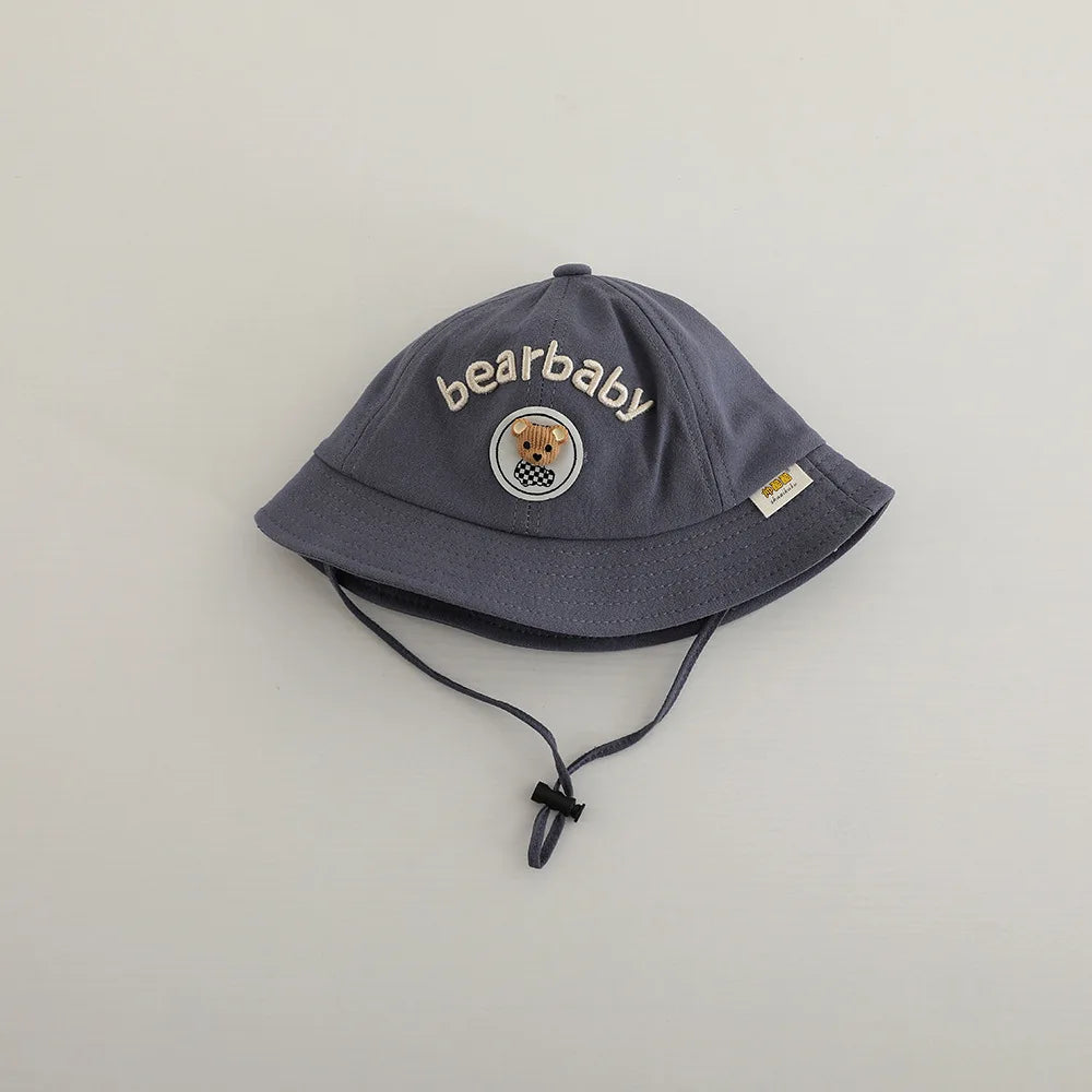 Autumn Cute Boys Fisherman Hat Girls Super Cute Cartoon Bear