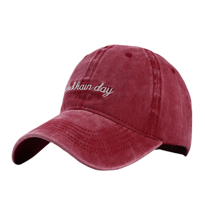 Fashion Bad Hair Day Letter Embroidery Wash Cotton Baseball Cap