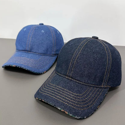 Cross-Border Classic Washed Denim Baseball Cap