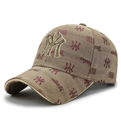Unisex MY Letter Embroidery Baseball Caps