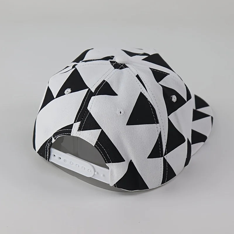 Dope Fabric Triangle Block Print Street Dance Hip-Hop Hat Trend Flat Edge Baseball Hat