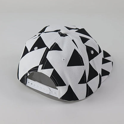 Dope Fabric Triangle Block Print Street Dance Hip-Hop Hat Trend Flat Edge Baseball Hat
