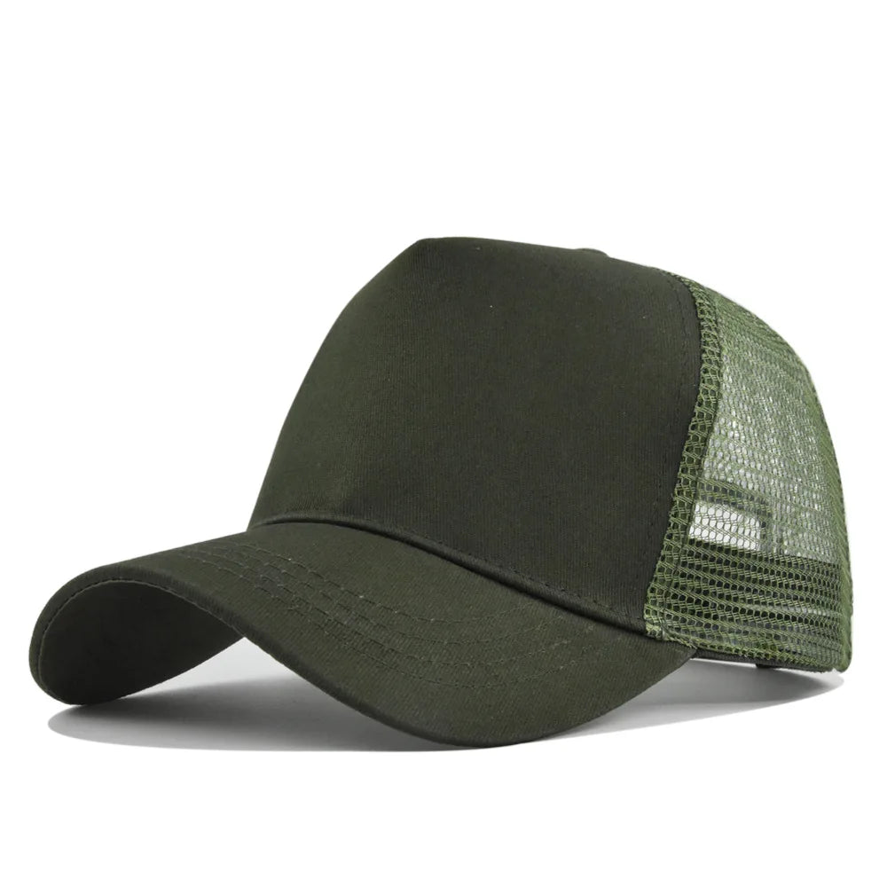 New Autumn Solid Mesh Patchwork Women Men Baseball Cap