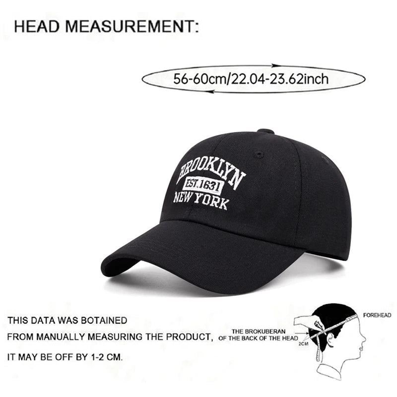 Creative Skateboard Hat Brooklyn 1631 Embroidered Soft Top Baseball Hat